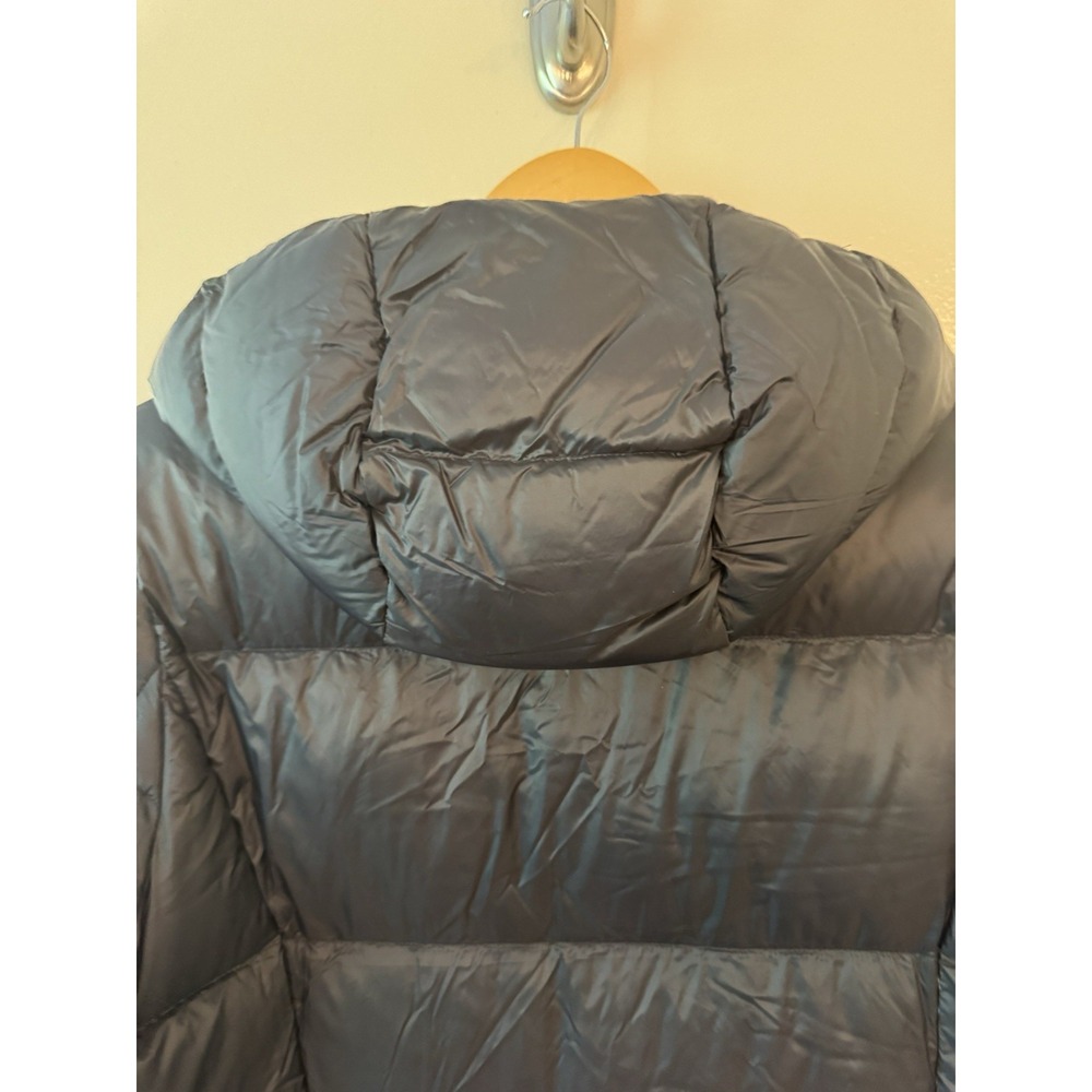 Eddie Bauer Luna Peak Down 550 Fill Parka Womens Large Black Hooded Puffer Coat - Picture 11 of 15